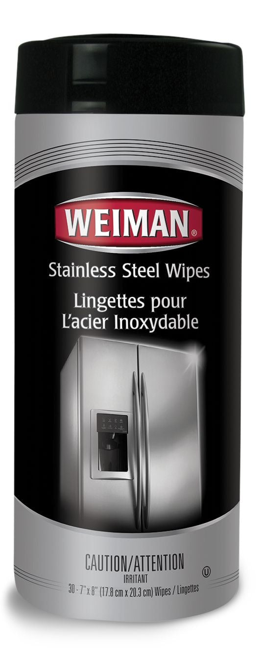 Weiman Stainless Steel Cleaning and Protectant Wipes, 30 Wipes Y0