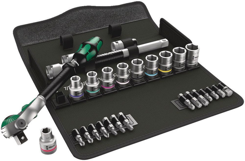 Wera 1/2-in Drive Socket Set, SAE, 28-pc E0