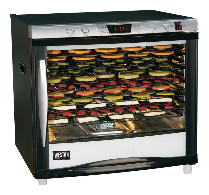 Weston Pro-1200 12-Tray Digital 110V 1600W Dehydrator, 80-L A6