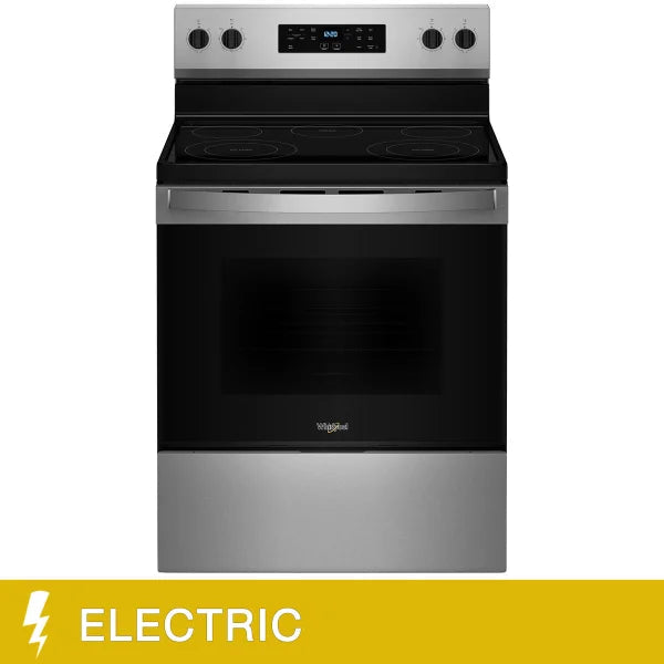 Whirlpool 30 in 5.3 cu ft. Electric 5 Element Range with Dual Radiant Elements E2