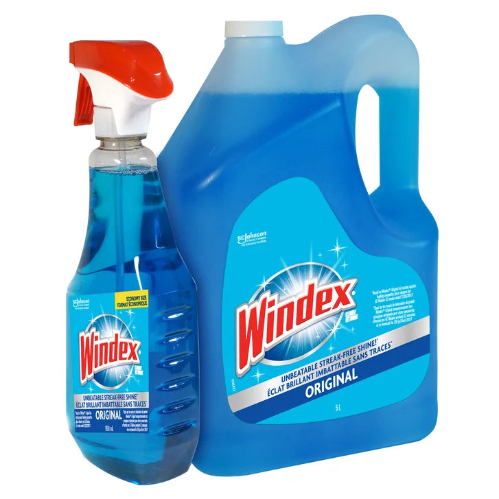 Windex Original Glass Cleaner, 5 L + 950 mL V2
