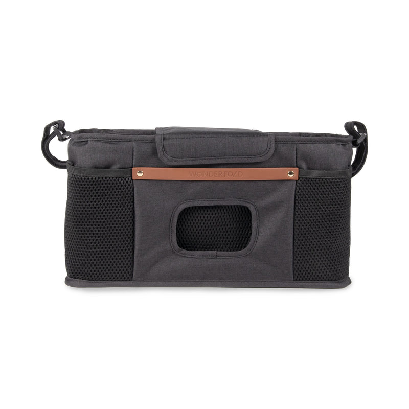 WonderFold Parent Console with 2 Insulated Cupholders, Black O2