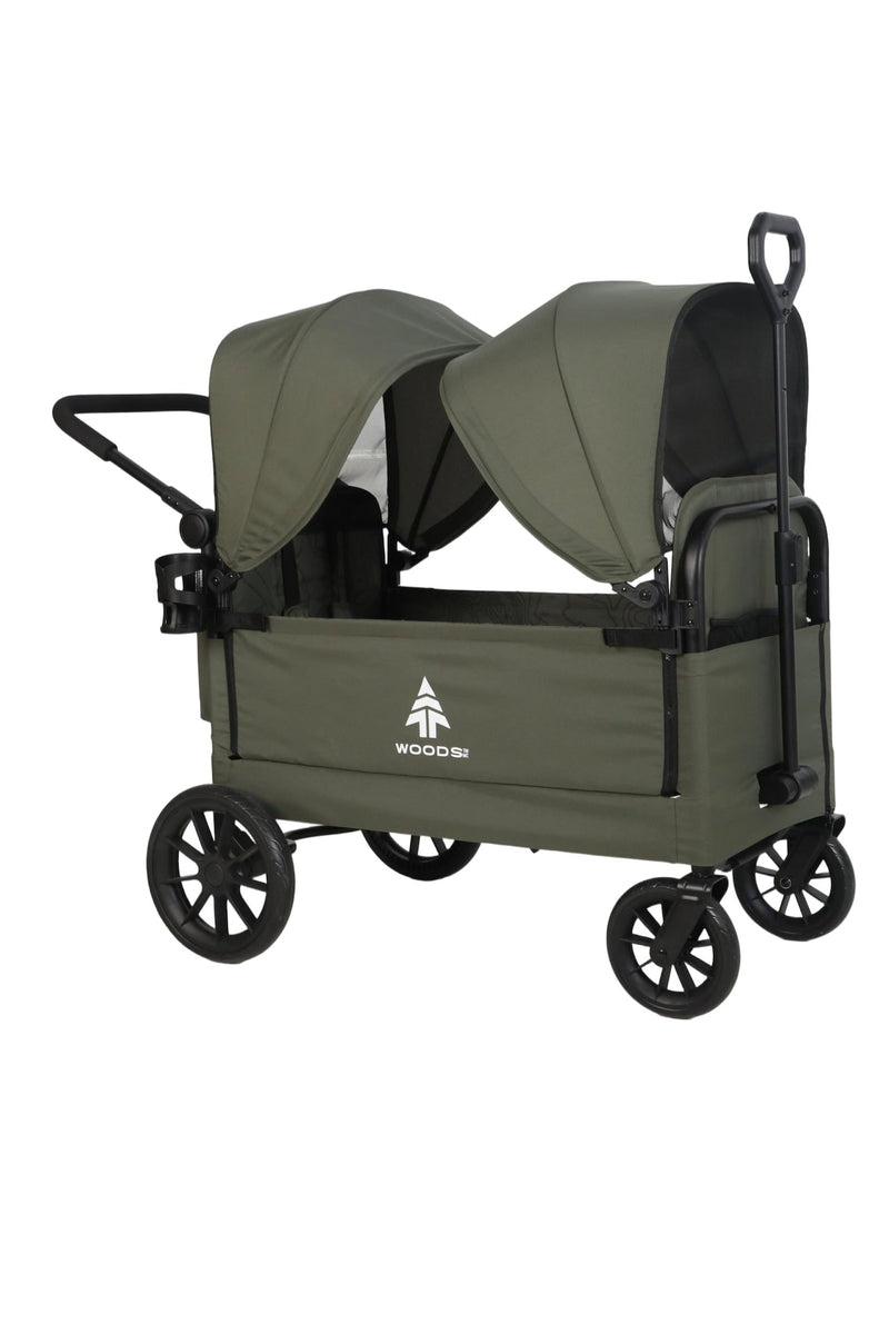 Woods Adjustable Stroller Wagon, Green X0