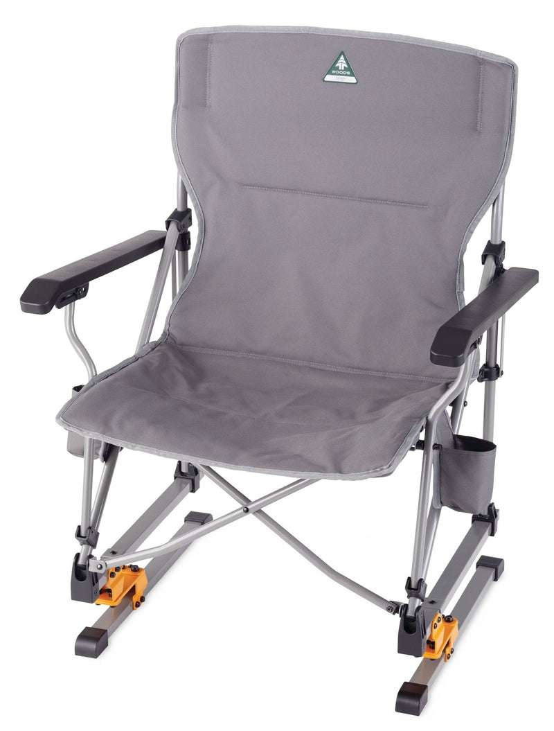 Woods Bonavista Folding Camp Rocker Chair, Grey F5