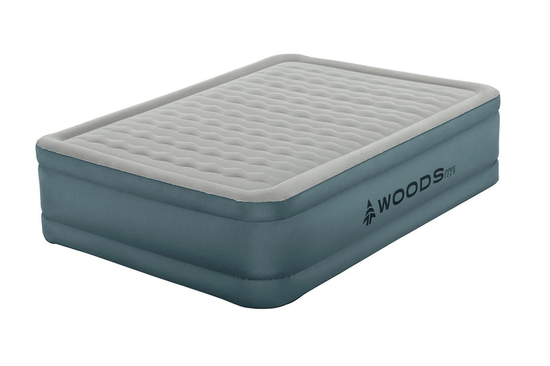 Woods Double-High ToughGuard Airbed with Built-in AlwayzAire Pump, Queen E6
