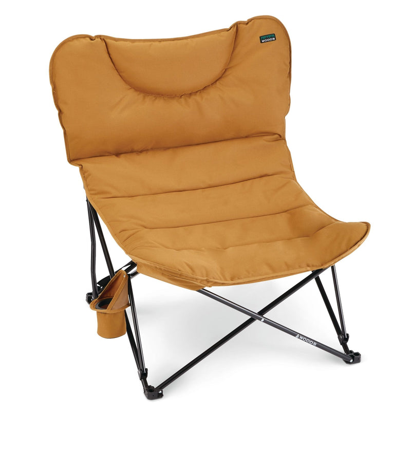 Woods Mammoth Folding Camping Chair with Cup Holder, Dijon W0