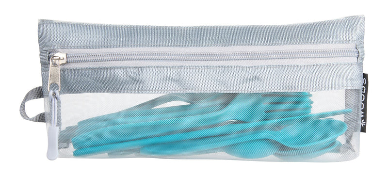 Woods Reusable BPA-Free Plastic Camp Cutlery Set, 16-pc F4