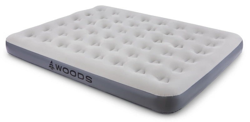 Woods Single-High Inflatable Air Mattress/Airbed with 2-in-1 Pump For AC/Car Outlet, Double N4