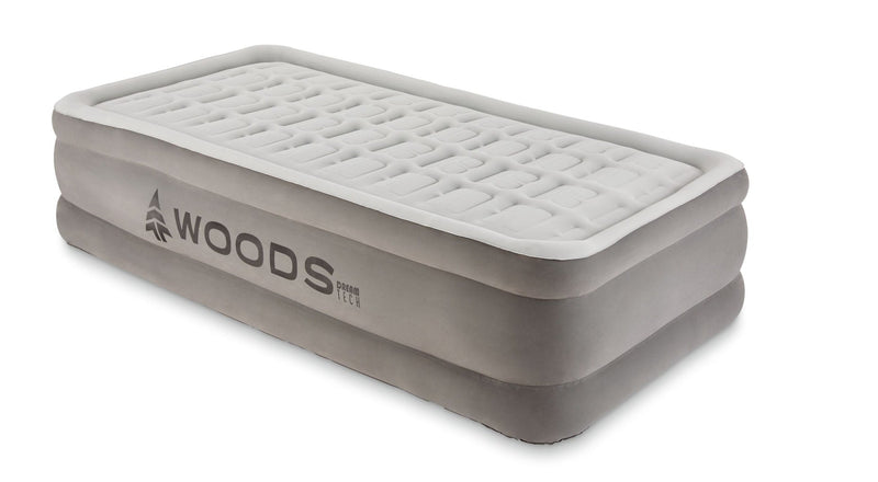 Woods Tritech Double-High Air Mattress with Built-In 120V Pump, Twin L7