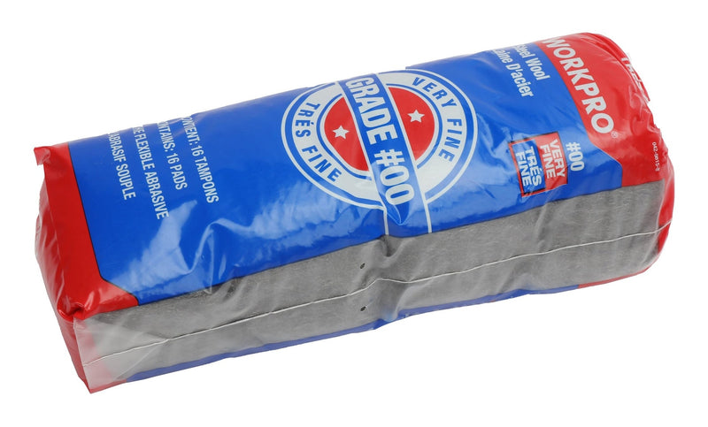 Workpro Steel Wool Pads For Multi-Surface Smoothing & Cleaning, Very Fine Grade B8