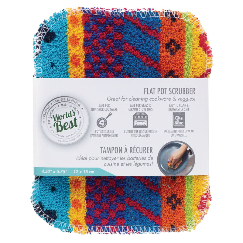 World's Best Flat Pot Scrubber, 1-pk S5