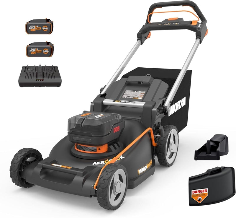 Worx 40V Nitro PowerShare 3-in-1 Self-Propelled 21-in Lawn Mower R9