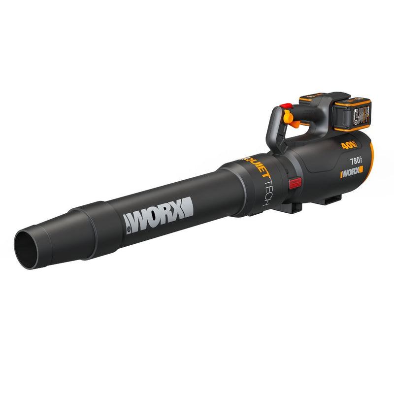 Worx 40V Power Share 780 CFM 190 MPH QuietTech Leaf Blower T8