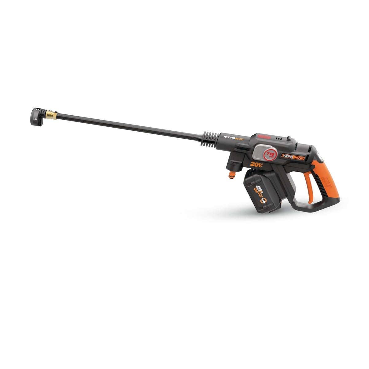 Worx 710 PSI 1.0 GPM 20V Hydroshot 5-in-1 Portable Electric Power Cleaner