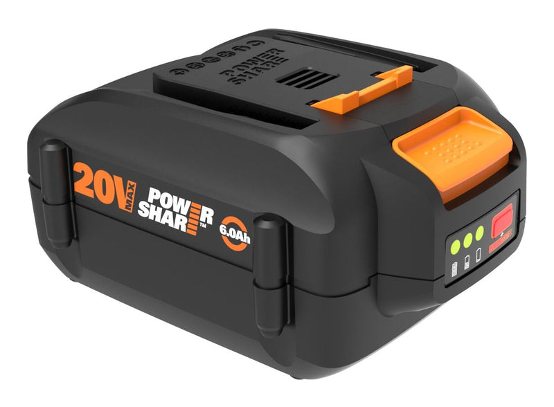 WORX WA3671 20V MAX Power Share 6Ah Lithium-ion Replacement Battery C0
