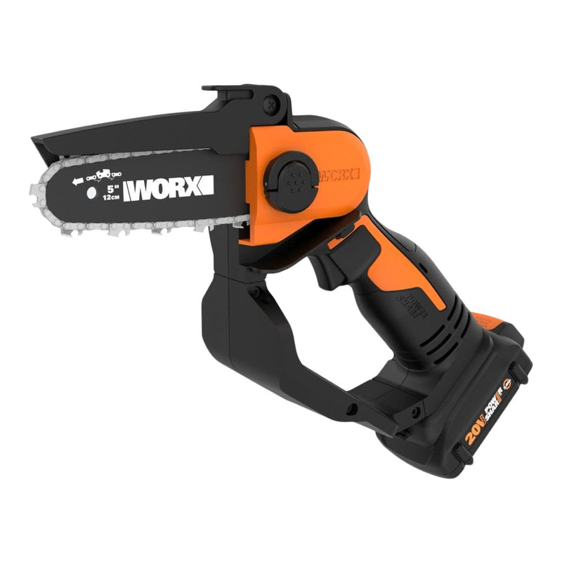 WORX WG324 20V Power Share Cordless Pruningsaw, Battery & Charger Included, 5-in L1