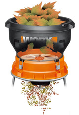 Worx WG430 13 Amp Electric Leaf Mulcher/Shredder, 13-in