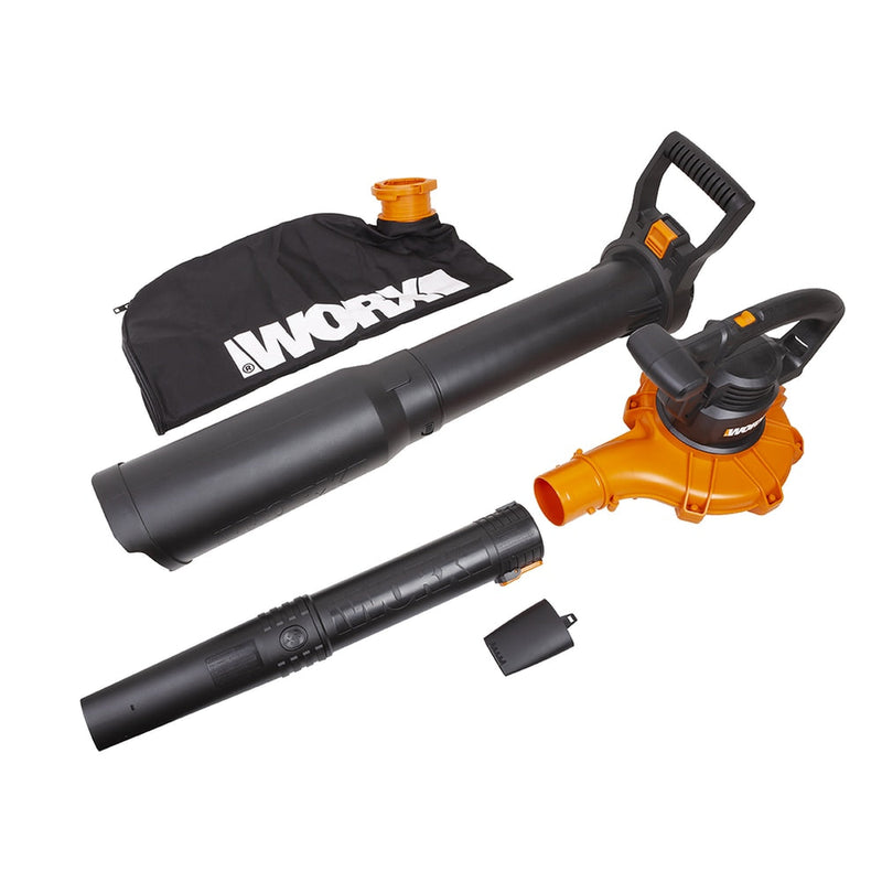 WORX WG518 12 Amp 385CFM Electric Leaf Blower, Vacuum & Mulcher Q5