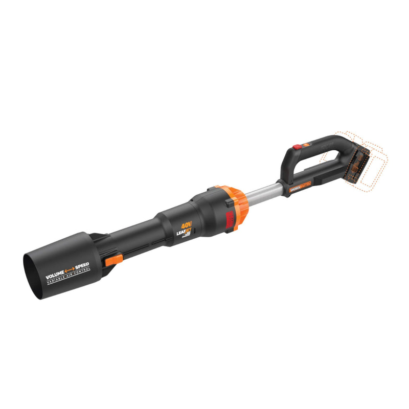 WORX WG585.9 Nitro 40V Power Share LeafJet Cordless, Brushless Leaf Blower, Tool Only W4