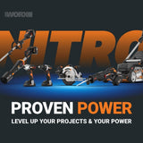 WORX WG585.9 Nitro 40V Power Share LeafJet Cordless, Brushless Leaf Blower, Tool Only