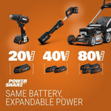 WORX WG585.9 Nitro 40V Power Share LeafJet Cordless, Brushless Leaf Blower, Tool Only
