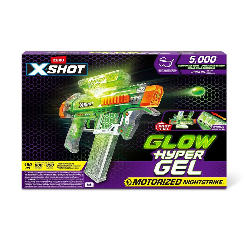 X-Shot Hyper Gel Glow In The Dark NightStrike Blaster K0