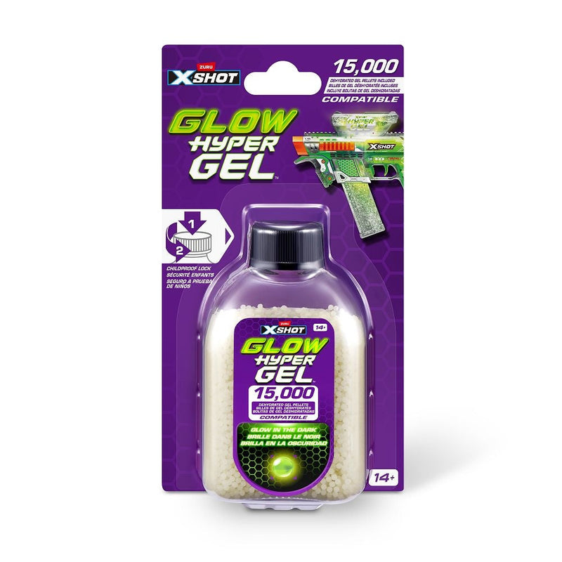 X-Shot Hyper Gel Glow Pellet Refill Pack with 15000 Hyper Gel Pellets D9