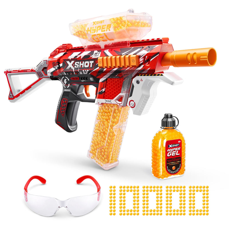XSHOT Hyper Gel Trace Fire Blaster with 10,000 Gel Pellets U7
