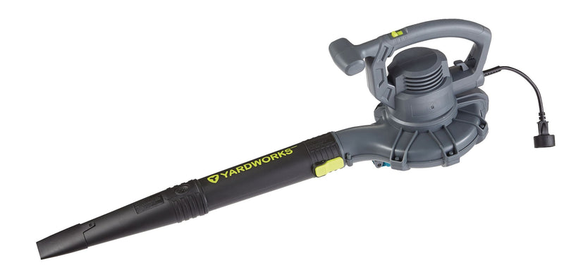 Yardworks 12 Amp 400CFM Electric Leaf Blower/Vacuum, Black F6
