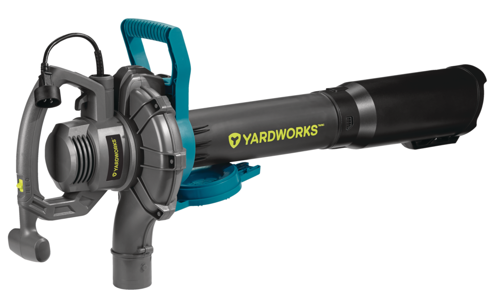 Yardworks 12 Amp 400CFM Electric Leaf Blower/Vacuum, Black
