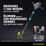 Yardworks 20V Cordless Lawn Weeder, with PWR POD 2.0Ah Battery and Charger