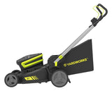 Yardworks 48V 3-in-1 Brushless Push Lawn Mower, 21-in with 6Ah Battery & Charger