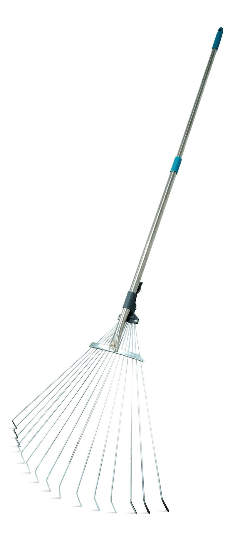 Yardworks 7 to 21-in Wide Metal Adjustable-Tine Telescopic Leaf Rake, 32 to 63-in Aluminum Shaft P7
