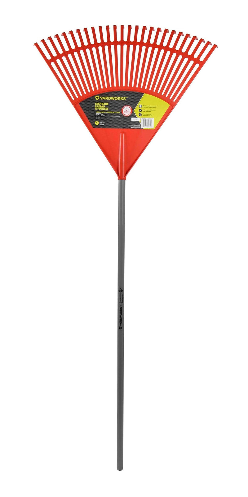 Yardworks Jumpstart Rake, Lightweight, 24-in V3
