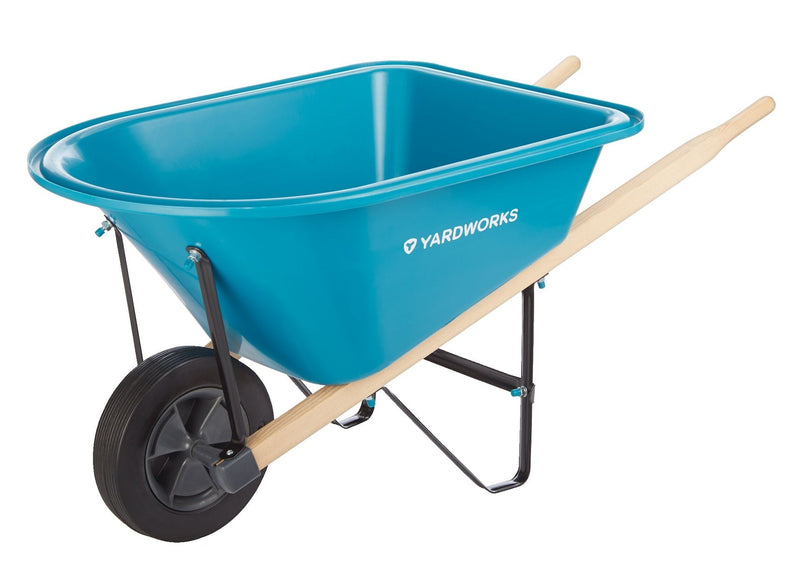 Yardworks Plastic Tray 1-Wheel Kids Wheelbarrow V9
