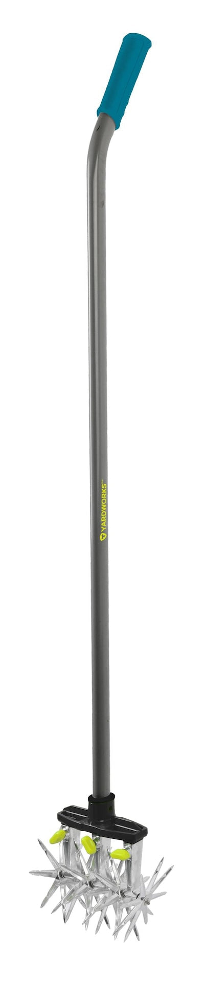 Yardworks Steel & Aluminum 3-Tine Rotary Cultivator, 48-in Angled Handle G3