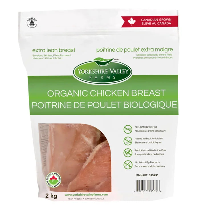 Yorkshire Valley Farms Organic Boneless Skinless Chicken Breasts, 5 2 kg W2