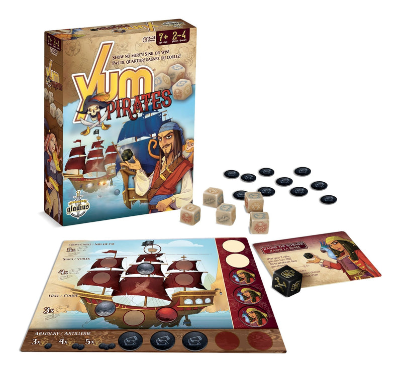 Yum Pirate Family Board Game, French, Ages 7+ M1