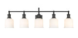 Z-Lite Bryant 5-Light Vanity Light, Black with Opal Shade