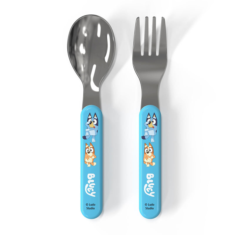Zak Designs Bluey Flatware Set with Fork & Spoon, 2-Pc Q8