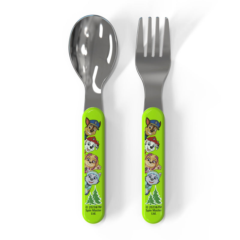 Zak Designs Paw Patrol Flatware Set with Fork & Spoon, 2-Pc P3