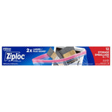 Ziploc Extra Large Reclosable Food Storage Bags, Reusable, 12-pk