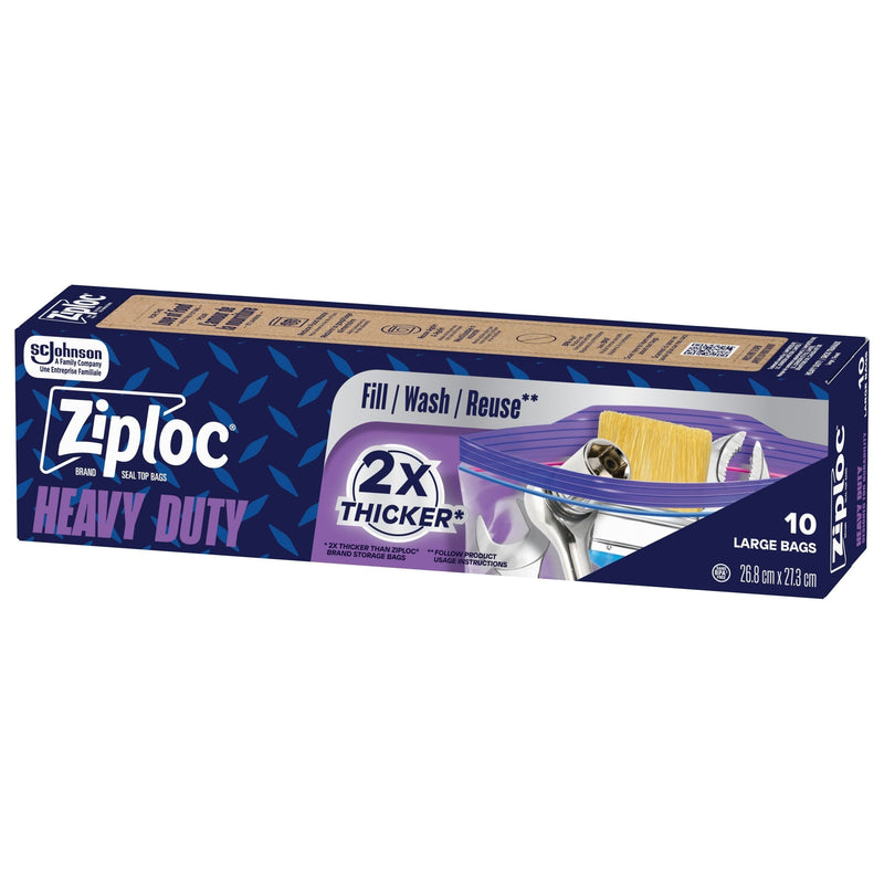 Ziploc Heavy Duty Bags, 10pk A5