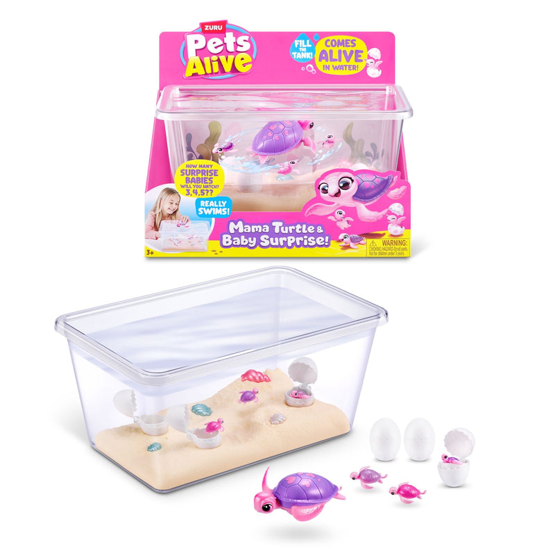 Zuru Pets Alive Mama and Turtle Surprise for Ages 3+ N8