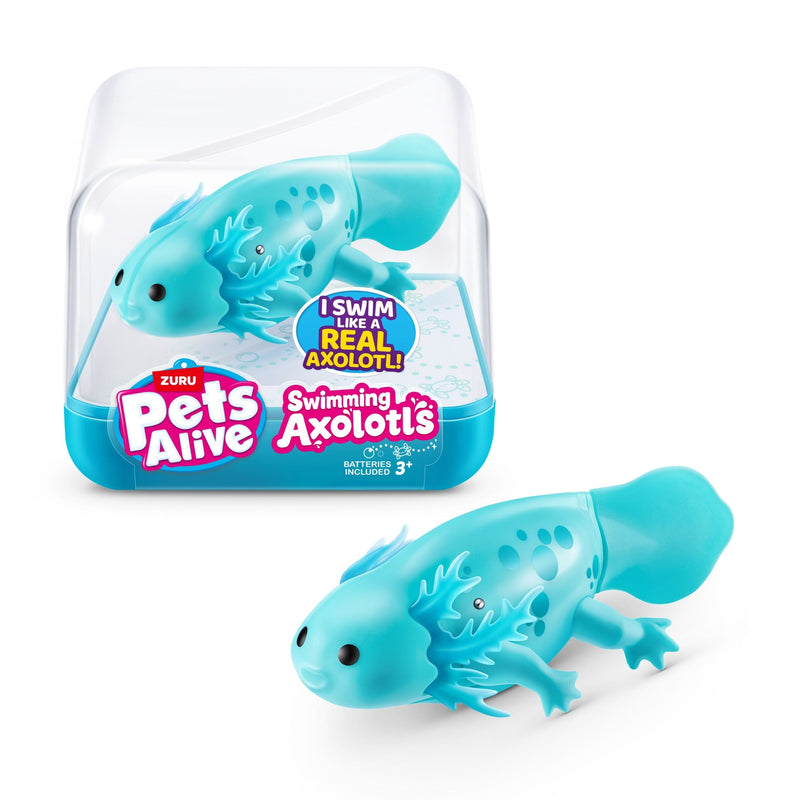 Zuru Pets Alive Realsitic Swimming Axolotl for Ages 3+ E4