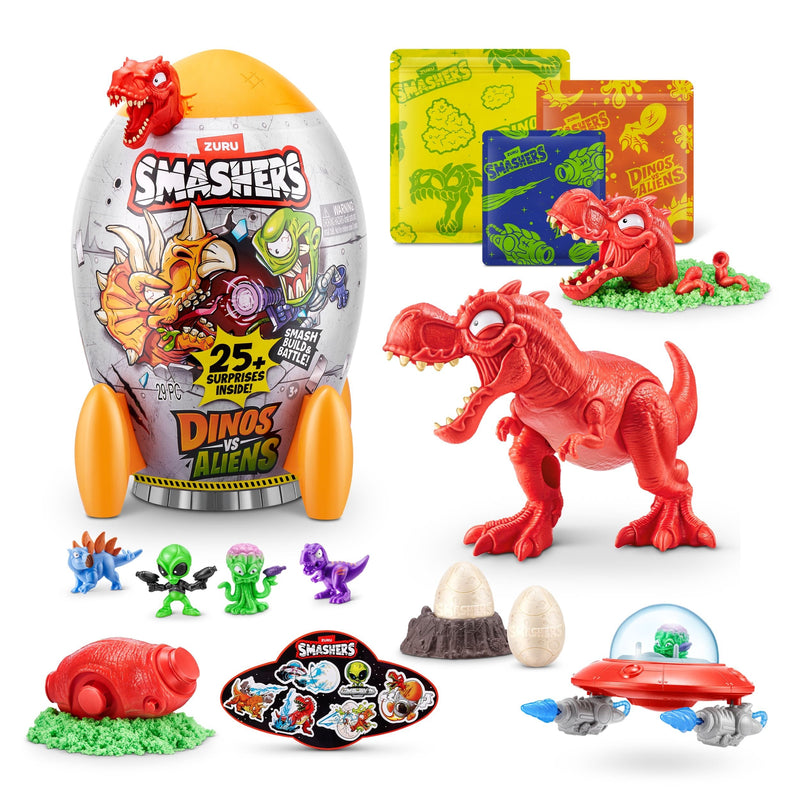 Zuru Smashers Dino Vs Aliens Rocket Ship Mystery Playset Capsule for Ages 3+, Assorted Figures R8