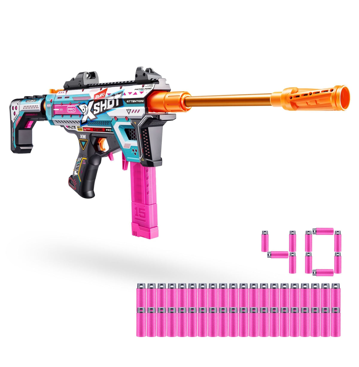 Zuru X-Shot Pro Motorized Foam Dart Toy Blaster with 40 Darts