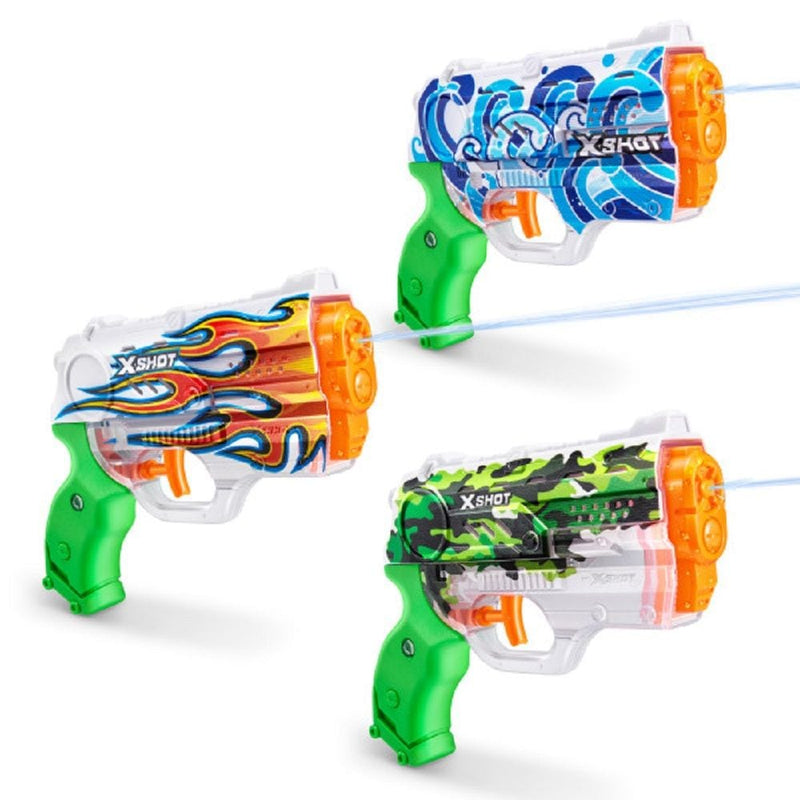 Zuru X-Shot SKINS Fast Fill Nano Water Blaster, Kids' Outdoor Summer Water Toy, 3.3-oz X6