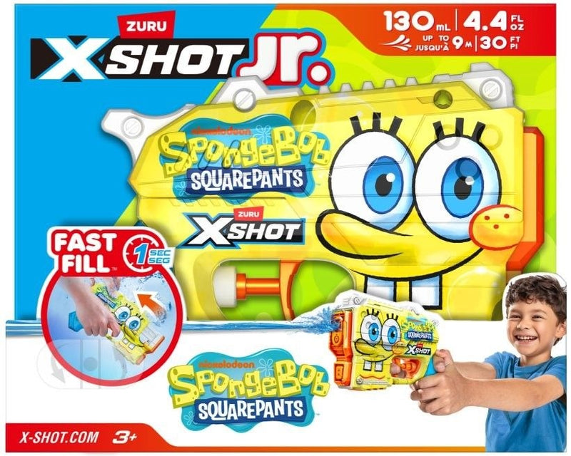 Zuru X Shot Skins SpongeBob Jr Fast Fill Water Soaker R2
