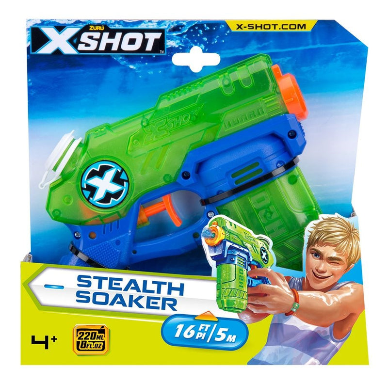 ZURU X-Shot Stealth Soaker Water Blaster, Kids' Outdoor Summer Water Toy, Age 4+ B4